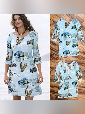Aniye By Tropical Surf-Print Women's Dress